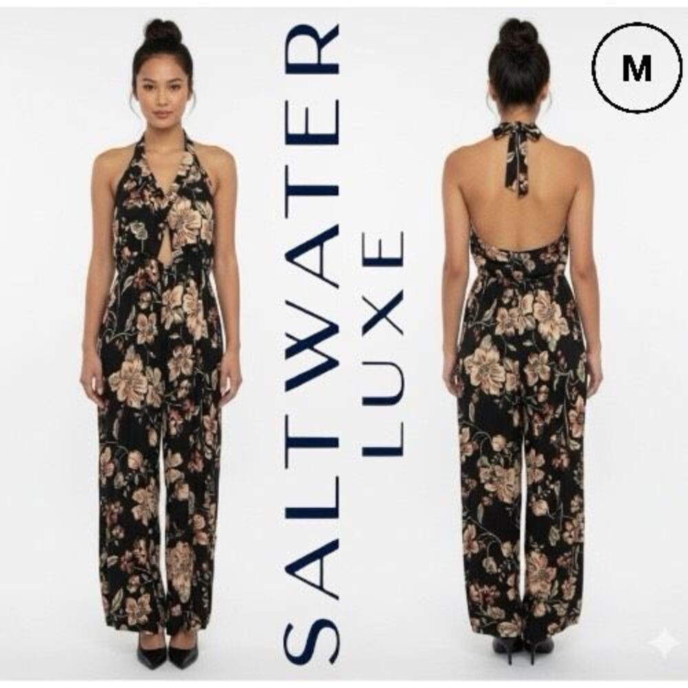 LSALTWATER LUXE Jumper Halter Top Floral Women’s M